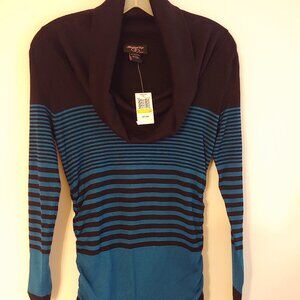 Hooked Up Cowlneck Side Scrunch Sweater